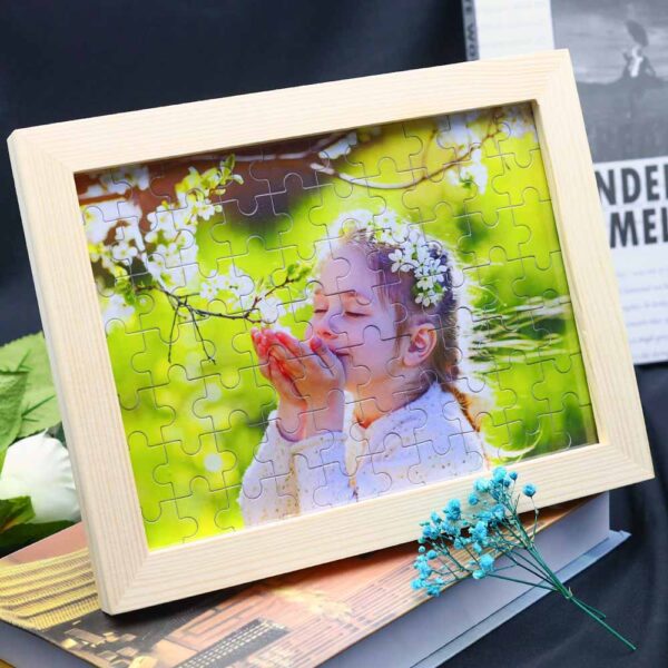 Personalisierte Foto Holz Puzzle mit Rahmen